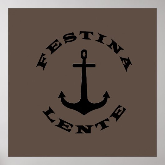 Festina lente poster (Voorkant)