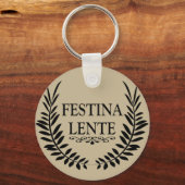 Festina lente sleutelhanger (Voorkant)
