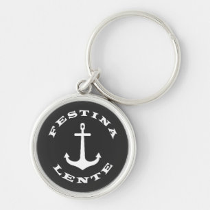 Festina lente sleutelhanger