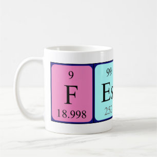 Festina nom de table périodique mug