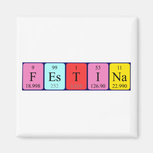 Festina periodiek table name magnet magneet