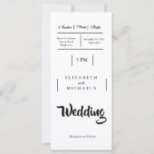 Festival Bright Lights Fun Faire-part de mariage (Dos)