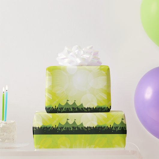 Festival Crowd Wrapping Paper Cadeaupapier