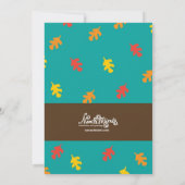 Festival d'automne Bon Feu Invitations (Dos)