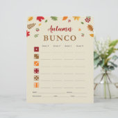 Festival d'automne Bunco Party Jeu carte de score (Debout devant)