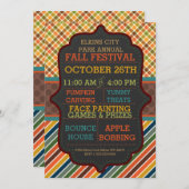 Festival d'automne - Fête d'automne - Invitation (Devant / Derrière)