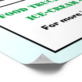 festival de camions de nourriture affiche de colle (Coin)