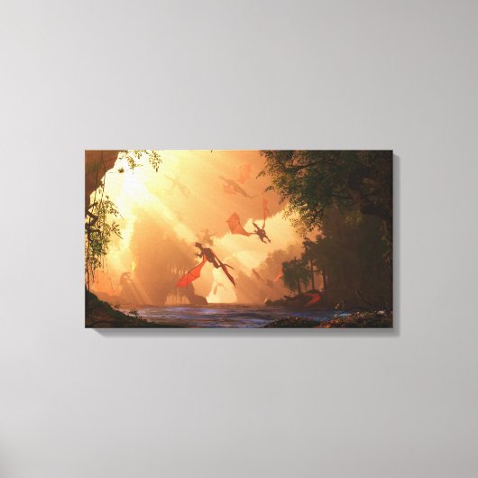 Festival de Dragons en toile enveloppée (Recto)