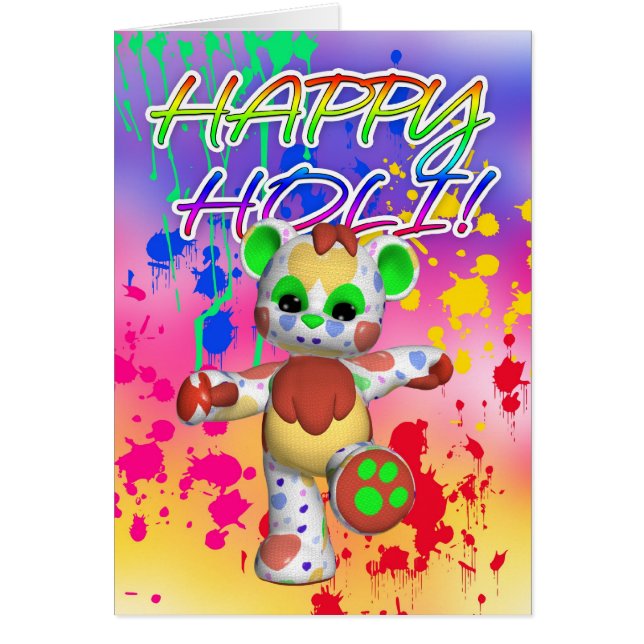 Festival de Holi de couleur - peignez éclabousse (Devant)