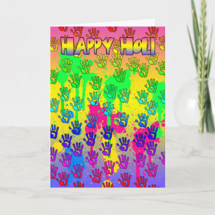 Festival de Holi Hai de la carte de voeux de