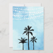 Festival de Musique Bleue Invitation Anniversaire (Dos)