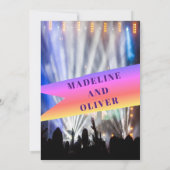 Festival de musique Bright Lights Faire-part de ma (Dos)