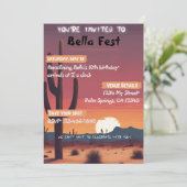 Festival de musique Invitation d'anniversaire (Debout devant)