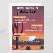 Festival de musique Invitation d'anniversaire (Devant / Derrière)