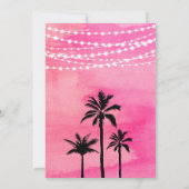 Festival de musique rose Invitation d'anniversaire (Dos)