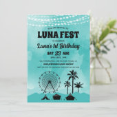 Festival de musique turquoise Invitation d'anniver (Debout devant)