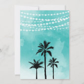 Festival de musique turquoise Invitation d'anniver (Dos)