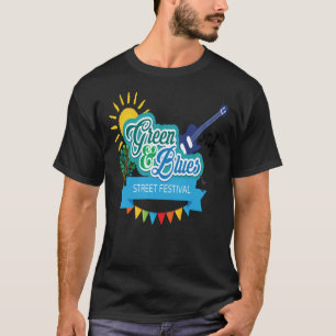 FESTIVAL DE MUSIQUE VERT ET BLUES T-shirt classiqu