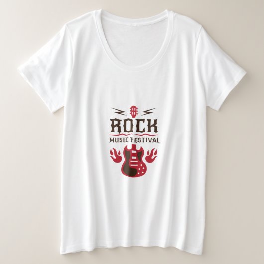 Festival de rock guitare T-shirt femme (Design devant)