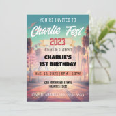 Festival d'été Anniversaire Fête Invitation (Debout devant)