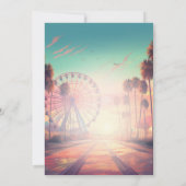 Festival d'été Anniversaire Fête Invitation (Dos)