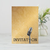 Festival d'or Anniversaire Invitation personnalisé (Debout devant)