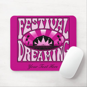 Festival Dreaming  Retro Pink-Black + roze Muismat