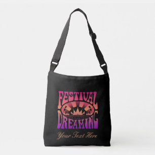 Festival Dreaming Retro Raspberry-Abriotto-Plum Crossbody Tas