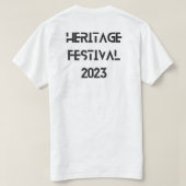 Festival du patrimoine 2023 T-Shirt (Design dos)