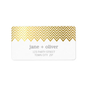 FESTIVAL ÉTIQUETTE moderne chevron motif feuille d