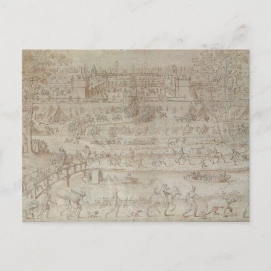 Festival in het Chateau d'Anet Briefkaart (Voorkant)