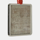 Festival in het Chateau d'Anet Metalen Ornament (Rechts)