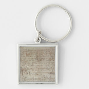 Festival in het Chateau d'Anet Sleutelhanger