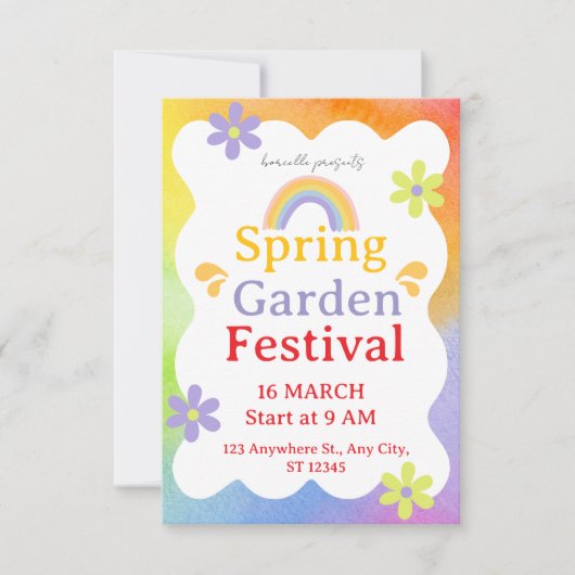 Festival Invitation – Vibrant Event Party Invite (Devant)