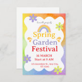 Festival Invitation – Vibrant Event Party Invite (Devant / Derrière)