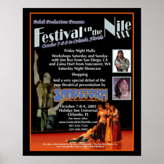 Festival op het Nile XXX-Poster Poster