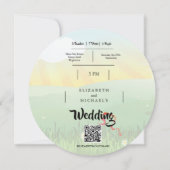 Festival Rustique moderne Faire-part de mariage de (Dos)