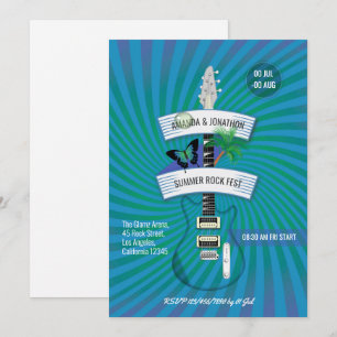 Festival Summer Rock Faire-part de mariage