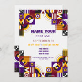 Festival uitnodiging (Voorkant / Achterkant)