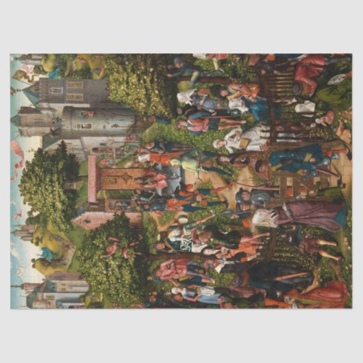 Festival van de boogschutters door meester van Fra Tissuepapier (Voorkant)