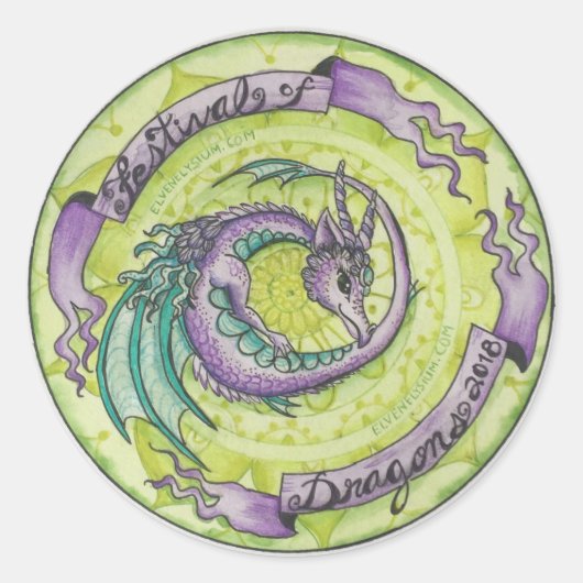 Festival van Dragons Stickers (Voorkant)