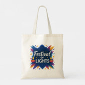 Festival van het licht | Diwali Custom Canvas tas (Achterkant)