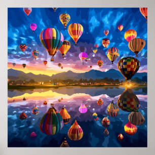 Festival van heteluchtballonnen poster