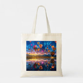 Festival van heteluchtballonnen tote bag (Achterkant)