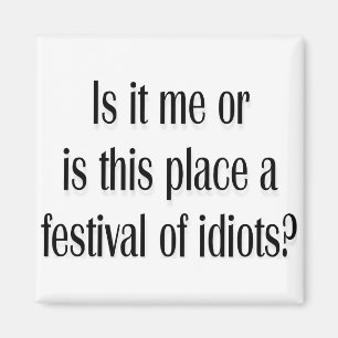 Festival van idioten? magneet
