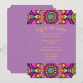 Festival van lichten feestdagenkaart (Voorkant / Achterkant)