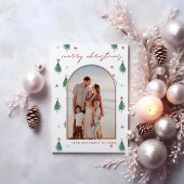 Festivals Arbres & Etoiles Joyeuse carte de Noël e