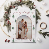 Festivals Arbres & Etoiles Joyeuse carte de Noël e