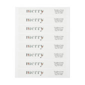 Festivals Florals MERRY Wraparound Étiquettes de v (Feuille)