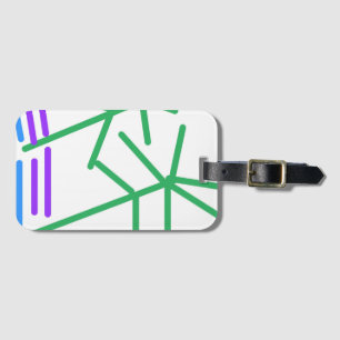 Festive Abstract Bagagelabel